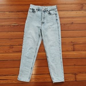 Pacsun Ultra High Rise Slim Light Wash Blue Jeans